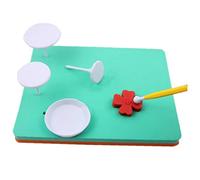 Five-hole Square Shape Flower Modelling Fondant Cake Foam Pad Sponge Gum Paste Decorating Mat for Flower Making Tool for Kitchen 1pc