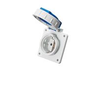 Five-Hole Waterproof Industrial Aviation Plug and Socket Multi-Function 10A European SCHUKO European Standard 2 core 16A(Socket Ip67 Gp10808)