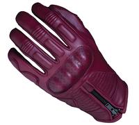 FIVE KANSAS LADIES BURGUNDY SUMMER LEATHER RETRO CLASSIC MOTORCYCLE BIKE GLOVE