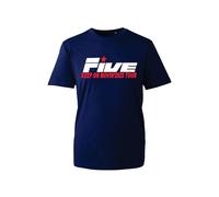 Five Keep On Movin' 2025 Tour T-Shirt - Official Band Concert Tee for Music Fans and Tour Merchandise Collectors (Navy, 9 Years)