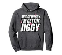 Five Keep on Movin 2025 Wiggy Wiggy I’m Gettin’ Jiggy Pullover Hoodie, Adult Unisex, Dark Heather Grey, Medium