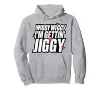 Five Keep on Movin 2025 Wiggy Wiggy I’m Gettin’ Jiggy Pullover Hoodie, Adult Unisex, Heather Grey, Small