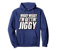 Five Keep on Movin 2025 Wiggy Wiggy I’m Gettin’ Jiggy Pullover Hoodie, Adult Unisex, Navy Blue, Medium
