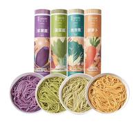 Five Kinds of Vegetable Noodles, Purple Sweet Potato Pumpkin Radish Noodles (without Seasonings), Instant Ramen, Coarse Grain Healthy Pasta, Fitness Staple Food (Four kinds of mixtures,4000g)