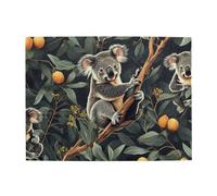 Five Koalas Are Climbing A Tree Wooden Puzzle 500 Piece Jigsaw Puzzle for Adults Challenging Puzzle for Game Size 15"x20.4"