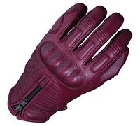 Five Ladies Kansas Motorbike Motorcycle Leather Gloves - Burgundy