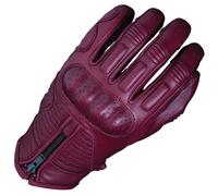 Five Ladies Kansas Motorbike Motorcycle Leather Gloves - Burgundy