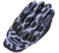 Five Ladies Stunt Evo2 Motorcycle Motorbike Touchscreen Gloves - Leopard Grey