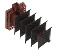 Five-layer Traditional Tower Model Miniature 9x4.8x4cm Plastic Pagoda Statue for Home and Office Decoration, Asian Architecture Ornament for Study Room and Desktop Display Random