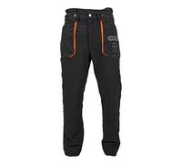 Five layers of chainsaw protective material and two-way stretch polyester