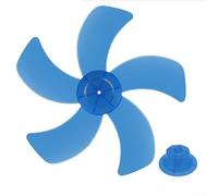 Five Leaves Fan Blade 16 Inch with Nut Cover for Pedestal Table Wall Fans Plastic Design for Enhanced Airflow and Fan Performance