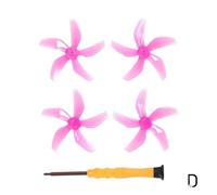 Five Leaves Propellers Compatible With Neo Colorful Paddles Quick Release Props Paddle Low Noise Propeller Drone Accessories Universal Fit(Pink 2 Pairs)