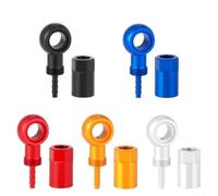 Five-Line Hydraulic Disc Brake Connector for SLX/XT/XTR, Aluminum Alloy Olive Insert Adapter for 5mm Hose, Bike Brake Fitting(Gold)