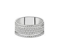 Five Lines Diamond Wheel Ring Elegant Rhinestone Ring Silver Jewellery Rings Women Fashion Full Diamond Zircon Rings for Women Size 5 10 Rose Rings for Women (Silver, 7)