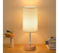 Five liters Rechargeable Cordless Table Lamp Dimmable｜5000mAh LED Battery Powered Lamps with Brightness Memory (2700K), Portable Bedside Light, Small Touch Control Lamp for Bedroom/Living Room-Wood