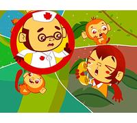 Five little monkeys - Learn nursery rhyme for kids