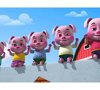 Five Little Piggies Sitting On A Wall