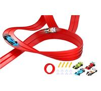 Five Meter DIY Flexible Car Track Racing Set for Indoor Outdoor Play: Blue