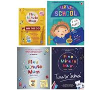 Five Minute Mum By Daisy Upton 4 Books Collection Set (Give Me Five Five, Time For School, On the Go, Starting School)