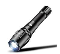 Five Modes Waterproof Telescopic Zoom Torch 300 Lumens Rechargeable Mall Super Bright Flashlight Torch