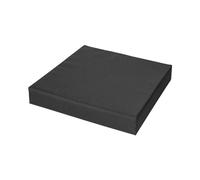 FIVE MOONS Orthopaedic Pressure Relief Memory Foam Seat Pad Cushion for office chairs, cars, wheelchairs and mobility scooters .Waterproof Zipped Cover (Black, 20" x 18" x 2")