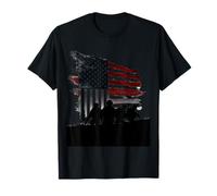 Five Move As One American Flag Military T-Shirt
