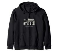 Five Move As One Or None Come Home. Patriotic Soldier Zip Hoodie