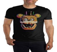 Five Nights at Freddy’s Game Over Graphic Print Men’s T-Shirt Black 3XL