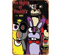 Five Nights At Freddy S The Movie Retro Metal Tin Sign Vintage Room Decor Poster for Home Coffee Bar Wall Art Decor 8x12 Inch