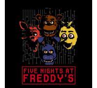 Five Nights at Freddy's 4 Heads Unisex T-Shirt - Black - M