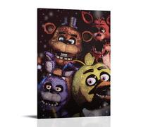 Five Nights at Freddy's Anti Splash Art Posters Living Room And Bedroom Hanging Paintings Suitable for Multiple Scenarios No Need for Punching Easy to Install Suitable for Gifts And Personal UseFrame-