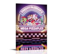 Five Nights at Freddy's Anti Splash Art Posters Living Room And Bedroom Hanging Paintings Suitable for Multiple Scenarios No Need for Punching Easy to Install Suitable for Gifts And Personal UseFrame-