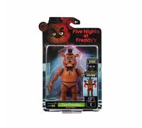 Five Nights At Freddy's Toy Freddy - 5-Inch Articulated Figure with Jumpscare Feature and Glow-In-The-Dark Eyes
