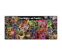 Five Nights At Freddy's (Glow Montage) Desk Mat 81cm X 36cm, Official Licensed Gaming Desk Mat, Large Mouse Pad for Gaming Setup, Office Desk Accessories, Collector Gift
