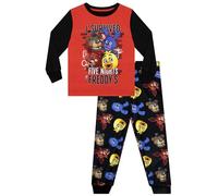 FIVE NIGHTS AT FREDDY'S Pyjamas | FNAF Boys PJs | Freddy Fazbear Boys Gaming Pyjamas | Red 7-8 Years