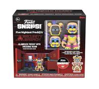 Five Nights at Freddys Snaps Glamrock Freddy with Dressing Room Playset FNAF