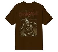 Five Nights at Freddy's Springtrap Freddy Men's Brown Crew Neck Short Sleeve T-Shirt, Brown, Large