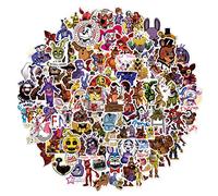 Five Nights at Freddy's Sticker Pack of 100 Vinyl Laptop Bumper Skateboard Luggage Water Bottles Waterproof Phone Computer Terror Game Stickers