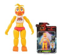 Five Nights At Freddy's Toy Chica - 5-Inch Articulated Figure with Jumpscare Feature and Glow-In-The-Dark Eyes