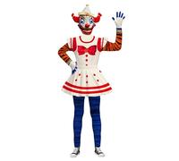 Five Nights Jackie Costume for Boys Horror Game Clown Costume Halloween Party Dress Up Outfit for Kids 3-12 Years