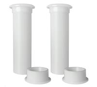 Five Oceans 3/4-Inch Boat Motorwell Thru Hull Drain Tube, White Nylon, Livewell Overflow Drain Tube (2 Pack)