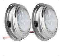 Five Oceans 6" RGBW LED Dome Ceiling Light with Internal Driver, 12V, Stainless Steel Housing, 2-Pack - FO5054-M2