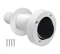 Five Oceans Boat Through Hull with Scupper Valve - Self-Bailing Deck Drain for Pontoon & Boats