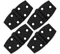 Five Oceans Heavy Duty Fiberglass Filled Nylon Door Hinge, 4-Pack, FO-80-M4, Black, Matt Finish