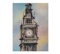 Five Oclock Detailed Wooden Jigsaw Puzzle for Adults, 500 PCS