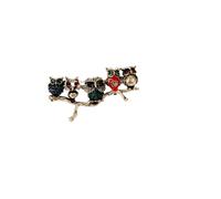 Five Owl Pins On The Cartoon Branch