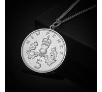 Five Pence (1968-1989) - Plated Coin Necklace