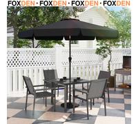 Outsunny 5 Pieces Outdoor Dining Table And 4 Armchairs, Garden Dining Set, Grey Grey