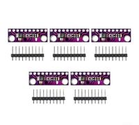 Five Pieces Ads1015 For Adc Board Featuring I2c Protocol And Wide Voltage Range From 2.0v Up To 5.5v For Ideal For Microcontroller Projects Blue(Purple)