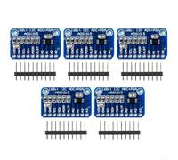 Five Pieces Ads1015 For Adc Board Featuring I2c Protocol And Wide Voltage Range From 2.0v Up To 5.5v For Ideal For Microcontroller Projects Blue(Blue)